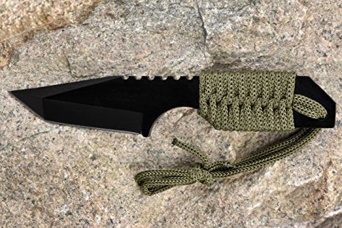 Load image into Gallery viewer, 7 Hunting Knife with Fire Starter : 440 Steel Blade Steel
