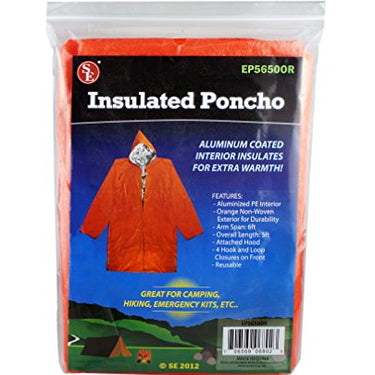 Insulated Poncho Orange 5ft