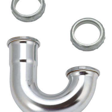 Ace 1-1/2 in. D Chrome Plated Brass J Bend