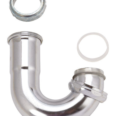 Ace 1-1/2 in. D Chrome Plated Brass J Bend