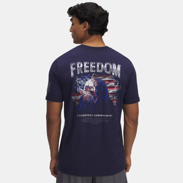 Under Armour UA Freedom Eagle Men's Short Sleeve (Midnight Navy) Size M