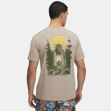 Men's UA Outdoor Fuel Short Sleeve Tee (City Khaki/Marine OD Green) Size M