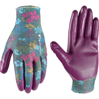 Wells Lamont Women’s Nitrile Coated Grip (Botanical Print) Size M