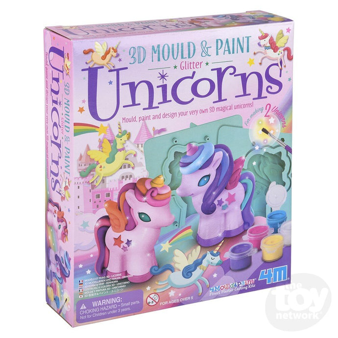 3D Mould & Paint/Glitter Unicorns