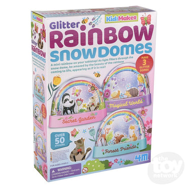 KidzMaker /Glitter Rainbow Snow Domes