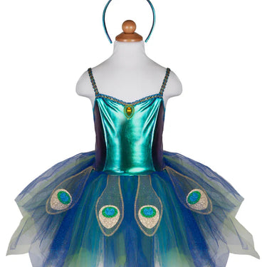 Pretty Peacock Dress & Headband