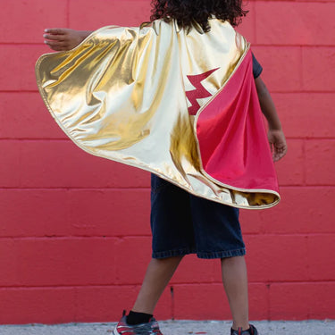 Gold and Red Reversible Wonder Cape