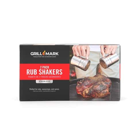 Load image into Gallery viewer, Grill Mark Silver Stainless Steel Rub Shaker
