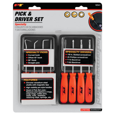 Performance Tool 8 pc. Specialty Pick/Driver Set