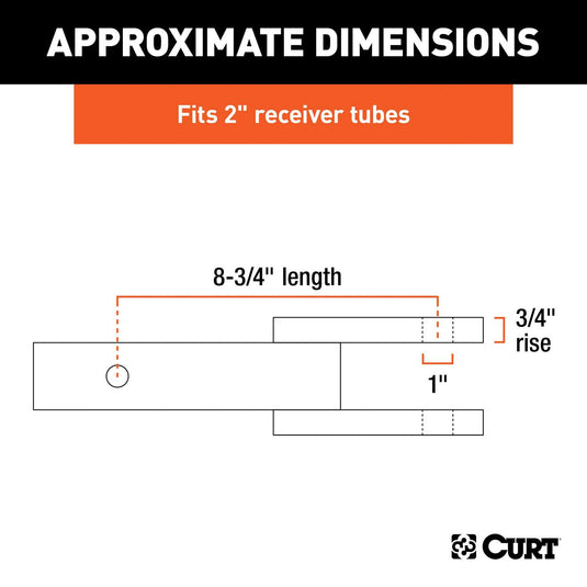 CURT 6000 lb. cap. Clevis Pin Ball Mount