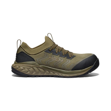 Keen Men's Arvada Shift Work Sneaker (Carbon Toe) Martini Olive/Black 15EE