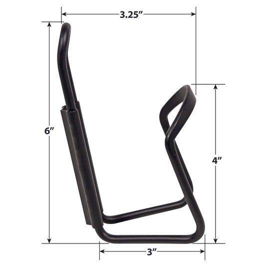 Bike Shop Essential Metal Water Bottle Cage, Black