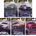 Five Hot Wheels Car Culture Power Trip cars in blister packs: BMW M3, F-150 Lightning, Mercedes CLK 63, Mustang SVO and Jeep Trackhawk