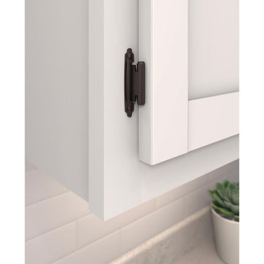 Amerock 1-13/16 in. W X 2-3/4 in. L Oil Rubbed Bronze Black Steel Variable Hinge 10 pk