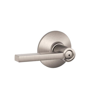 Schlage Latitude Satin Nickel Bed and Bath Lever