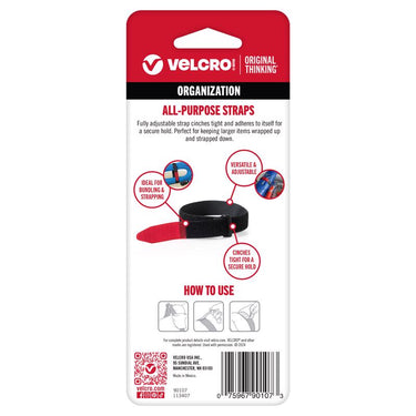 VELCRO Brand Medium Nylon Hook and Loop Fastener 18 in. L 2 pk