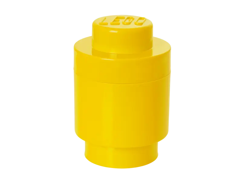 Load image into Gallery viewer, Lego 1-Stud Round Storage Brick – Yellow
