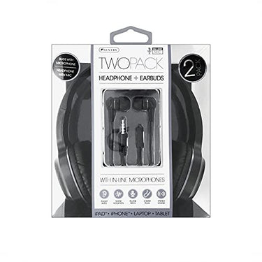 Sentry Two Pack Headphone + Wired Earbuds