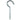 Ace Small Zinc-Plated Steel 3.375 in. L Ceiling Hook 50 lb 2 pk