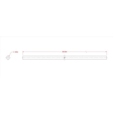 SteelWorks 1/8 in. D X 36 in. L Brass Rod 1 pk