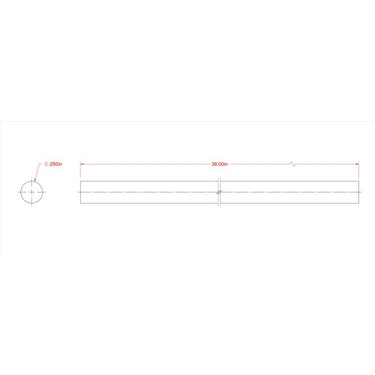 SteelWorks 1/4 in. D X 36 in. L Brass Rod 1 pk