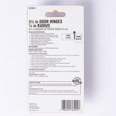 Ace 3-1/2 in. L Oil Rubbed Bronze Residential Door Hinge 3 pk