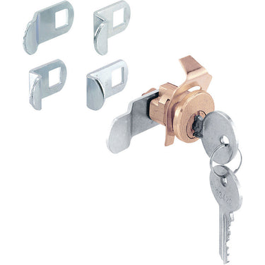 Prime-Line Brass Plated Steel Counter Clockwise Mailbox Lock For American Device 2