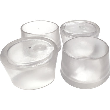 Ace Thermoplastic Ethylene Leg Tip Clear Round 1-1/2 in. W 4 pk