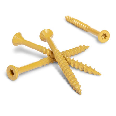 HILLMAN Deck Plus No. 8 in. X 1-5/8 in. L Tan Star Flat Head Exterior Deck Screws 1 lb 147 pk