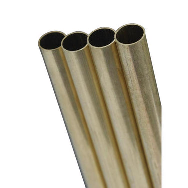 K&S 5/16 in. D X 12 in. L Round Brass Tube 1 pk