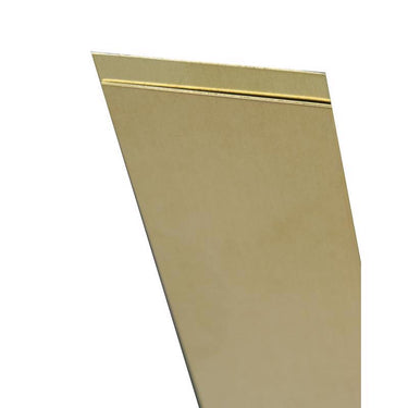 K&S 0.064 in. X 2 in. W X 12 in. L Mill Brass Metal Strip