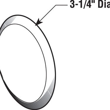 Prime-Line Vinyl White Wall Protector Mounts to wall 3-1/4 in.