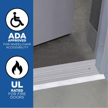M-D Building Products 0.5 in. H X 4 in. W X 36 in. L Aluminum Commercial Threshold Silver
