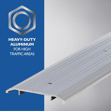 M-D Building Products 0.5 in. H X 4 in. W X 36 in. L Aluminum Commercial Threshold Silver