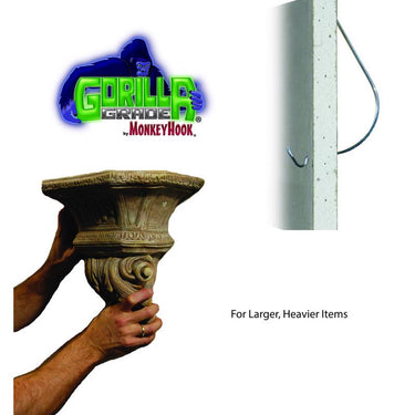 HILLMAN Gorilla Grade Galvanized Silver Picture Hanger 40 lb 2 pk