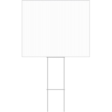HILLMAN English White Blank Sign 20 in. H X 24 in. W