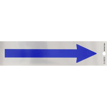 HILLMAN English Silver Arrow Decal 2 in. H X 8 in. W