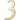 HILLMAN 4 in. Gold Brass Nail-On Number 3 1 pc