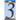 HILLMAN 6 in. Black Plastic Nail-On Number 3 1 pc