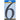 HILLMAN 6 in. Black Plastic Nail-On Number 6 1 pc