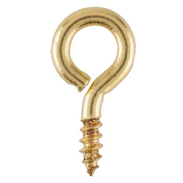 Ace 7/64 in. D X 3/4 in. L Polished Brass Screw Eye 30 lb. cap. 7 pk