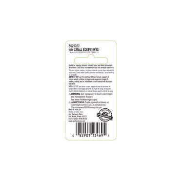 Ace 7/64 in. D X 3/4 in. L Polished Brass Screw Eye 30 lb. cap. 7 pk