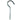Ace Small Zinc-Plated Silver Steel 3-7/8 in. L Ceiling Hook 80 lb 2 pk