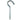 Ace Small Zinc-Plated Silver Steel 4.5625 in. L Ceiling Hook 160 lb 2 pk