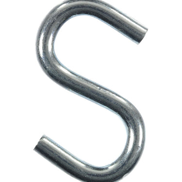 Ace Small Zinc-Plated Silver Steel 1.5 in. L S-Hook 80 lb 4 pk