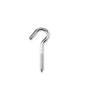 Hampton Small Zinc-Plated Silver Steel 4.8125 in. L Clothesline Hook 300 lb 1 pk