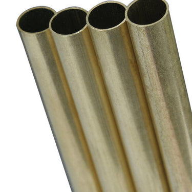 K&S 3/16 in. D X 0.014 in. W X 36 in. L Round Brass Tube 1 pk