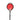 Home Plus 36 in. Round Black/Red Driveway Marker 1 pk