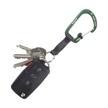 Nite Ize SlideLock Aluminum Olive Locking Carabiner Key Ring