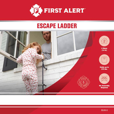 First Alert 14 ft. H Steel Fire Escape Ladder 375 lb. cap.